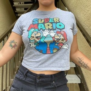 Fun, women’s Super Mario graphic tee.
